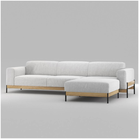 Bowie Sofa Ottoman Oak, Fabric