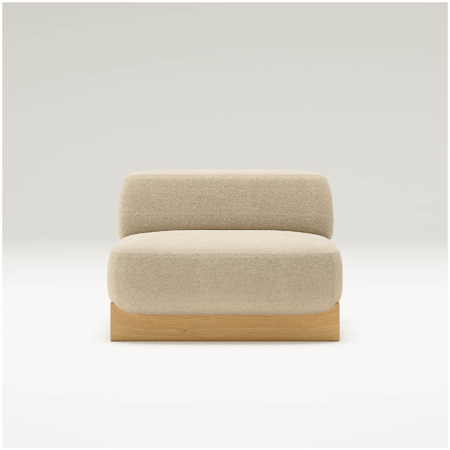 Dome Sofa Oak 1 Seat