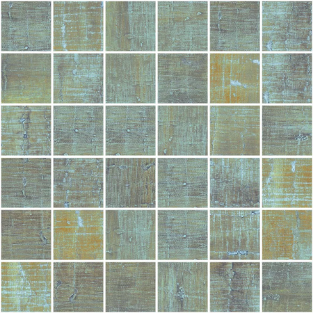 Reggia Green Patinato Mosaic 11.71"x11.71" Porcelain Tile