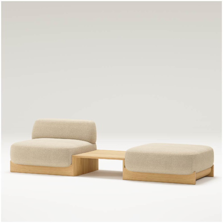 Dome Sofa Oak Center Module