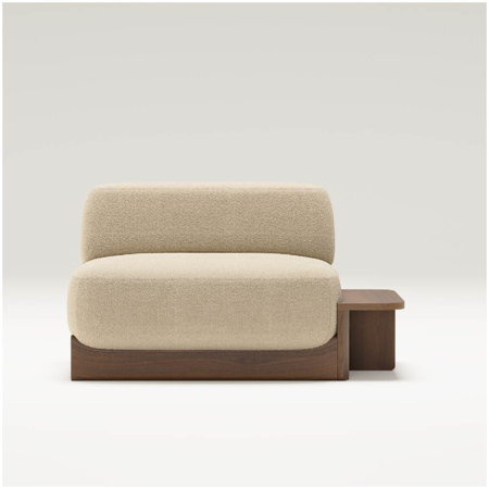 Dome Sofa Walnut Side Module