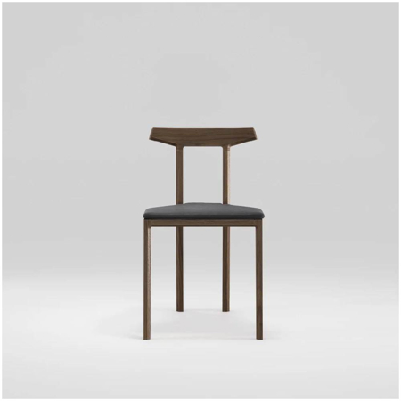 Orca Chair Walnut With Leather Seat Pad