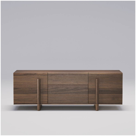 Brutalist Sideboard Walnut 72.8"