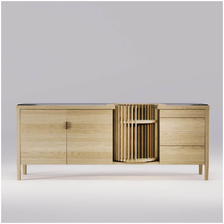 Carousel Sideboard Oak Premium Marble