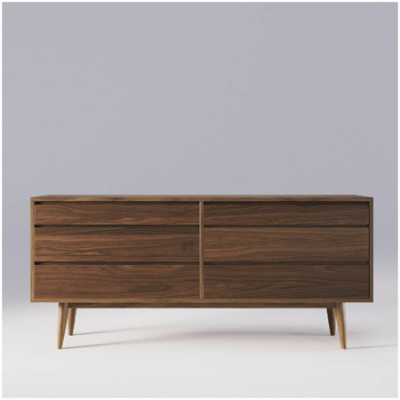 Double Chest Of Drawers Walnut