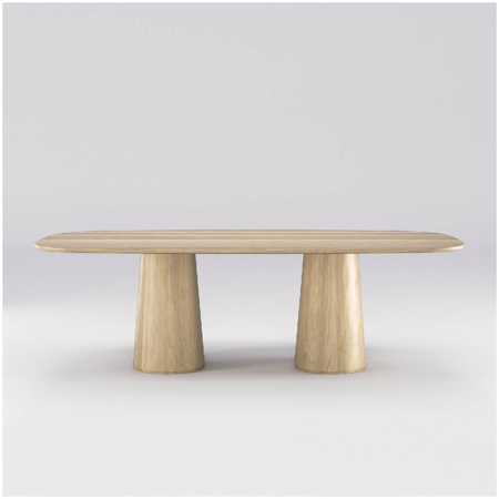 Amos Dining Table Oak 94.5"