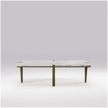 Corner Coffee Rectangular Table Walnut Standard Marble