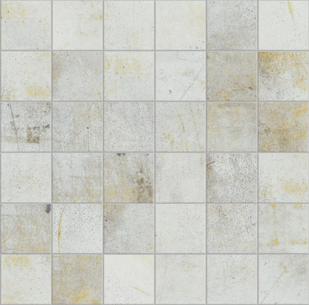 Lamiere White Natural Mosaic 11.71"x11.71" Porcelain Tile