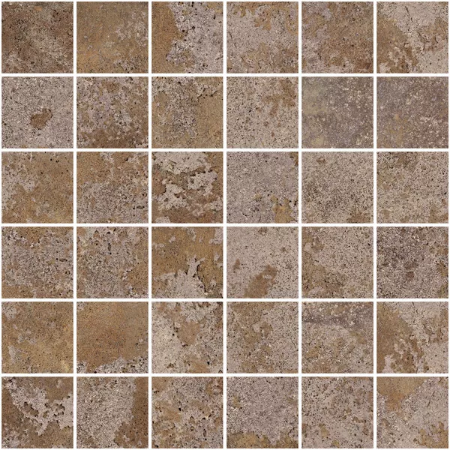 Sullivan Ochre Natural Mosaic 11.71"x11.71" Porcelain Tile
