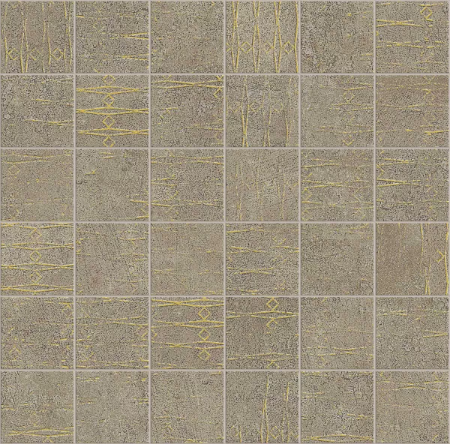 Aria Oxidum Décor Mosaic 11.71"x11.71" Porcelain Tile