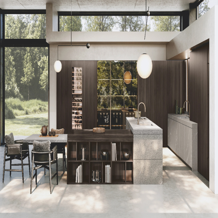 Modern Italian Kitchen Bluna Gres