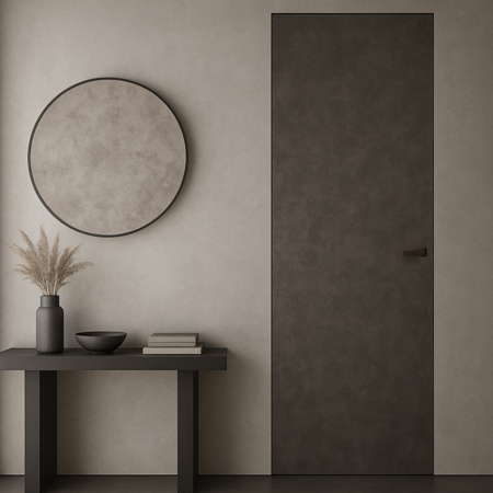 Flush with Wall Modern Interior Door Filo Muro Concreto