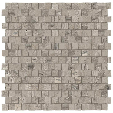 Travertine Mosaic Nativa Vena Tibur Mattoncino 12" x 12" 3/8"