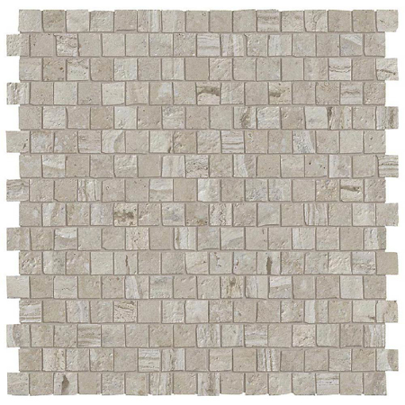 Travertine Mosaic Nativa Vena Aurum Mattoncino 12" x 12" 3/8"