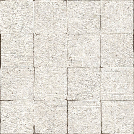 Italian Porcelain Mosaic Terra Crea Calce 12"X12" tessere 3"X3"