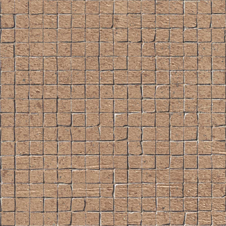 Italian Porcelain Mosaic Terra Crea Mattone 12" x 12" tessere 1/2" x 1/2"