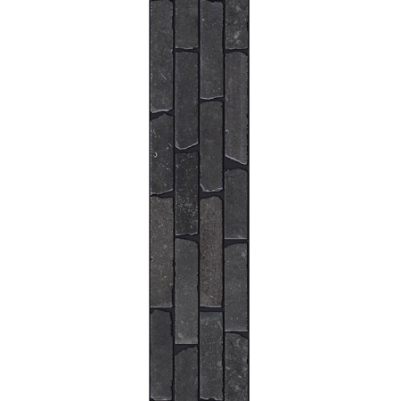 Italian Porcelain Mosaic Carrière du Kronos Namur Murotto 6"X24" 3/8" Natural