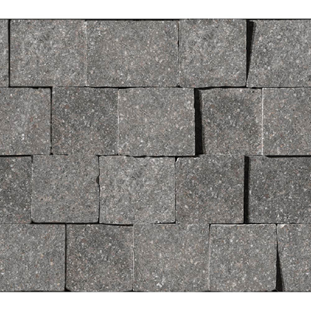 Italian Porcelain Mosaic Rocks Porfido Muro 3D 12"X13" 3/8" Natural