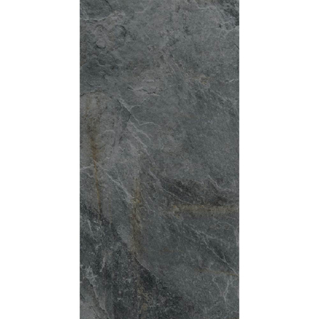 Italian Porcelain Tile Rocks Silver Black 24"X48" 3/8" Grip