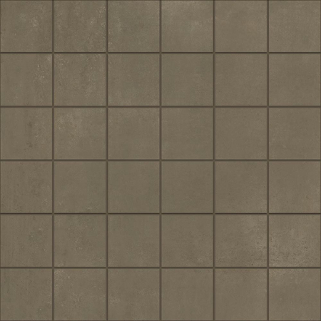 Italian Porcelain Mosaic Tessere Brune 12" x 12" 3/8" Natural