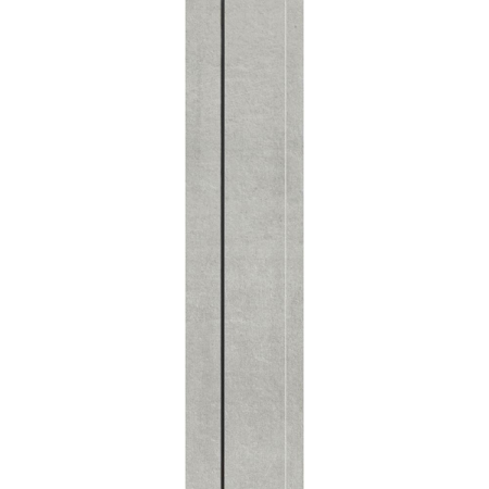 Italian Porcelain Mosaic Prima Materia Cemento Sunset 3D 12" x 48" 3/8" Natural