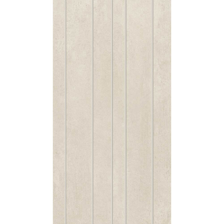 Italian Porcelain Mosaic Prima Materia Cenere Stick Mix 8 1/4" x 16" 3/8" Natural