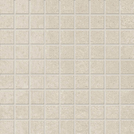 Italian Porcelain Mosaic Prima Materia Cenere Mix 12" x 12" 3/8" Natural