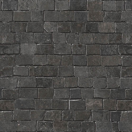 Italian Porcelain Mosaic Le Reverse Nuit Broke 12" x 12" 3/8" Natural
