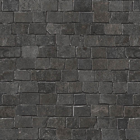 Italian Porcelain Mosaic Le Reverse Nuit Broke 12"X12" 3/8" Natural