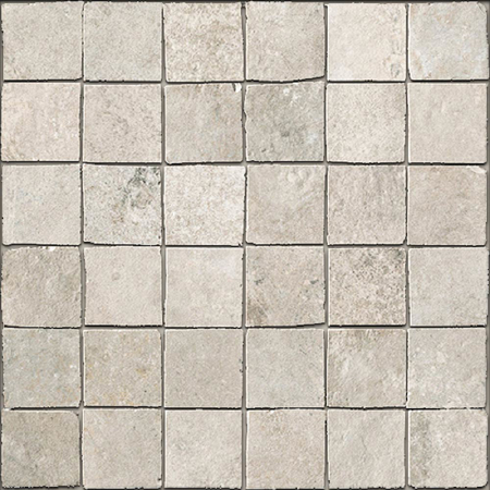 Italian Porcelain Mosaic Le Reverse Dune 12" x 12" 3/8" Natural