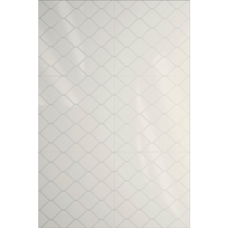 Fence White 8" x 8" 5/16" Glossy Porcelain Tile