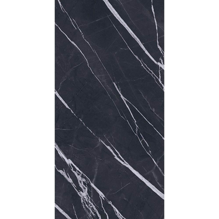 Italian Slab Black Passion Face A 64” x 128” 3/4" Porcelain FullVein 3D Lux