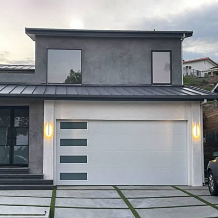 Elegant Garage Door White Sand 16' x 7'