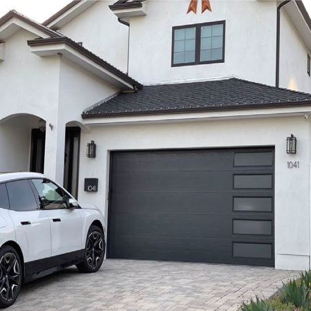 Elegant Garage Door Titan Grey 16' x 8'