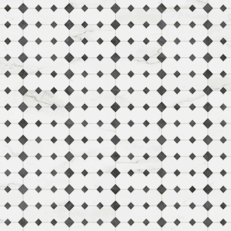 Toko White 24"x24", 3/8" Natural Porcelain Tile