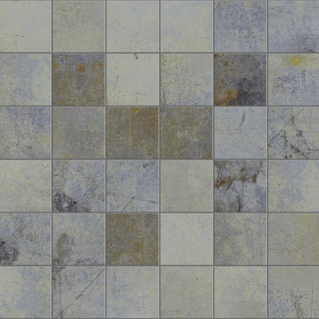 Mosaic Lamiere Blue 12"x12" Natural Finish