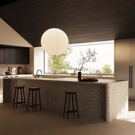 Legnori Contemporary Stone & Metal Italian Kitchen