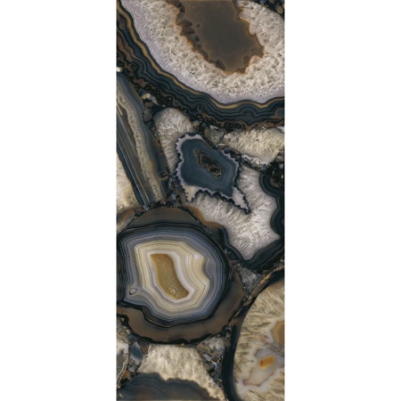 Large Format Italian Slab Agate Black 64" x 128" 1/2" Glossy