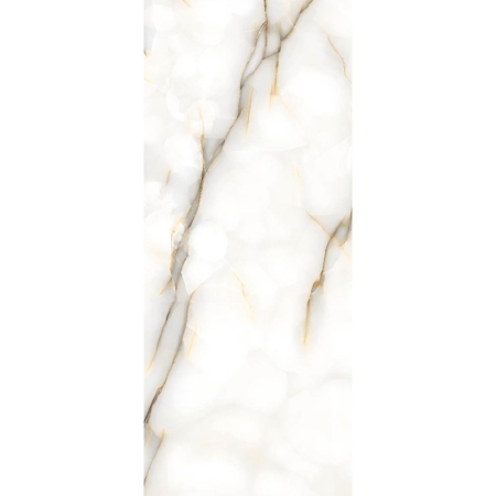 Large Format Italian Slab Onyx Perla 64" x 128" 1/2" Glossy
