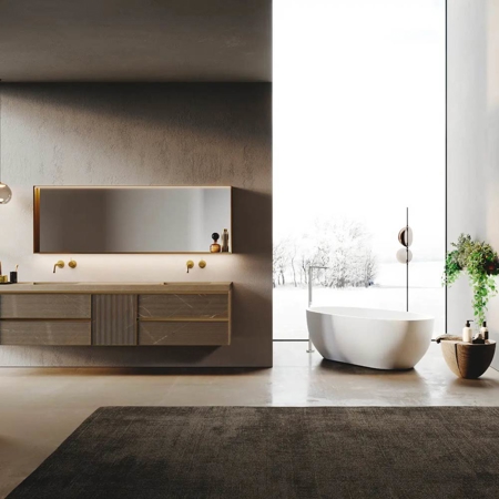 Avola Gres Modern Italian Bathroom Vanity