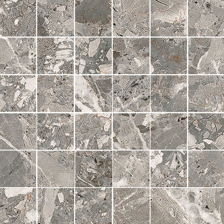 Mosaic Belcastel Graphite 12" x 12" Matt Porcelain tile
