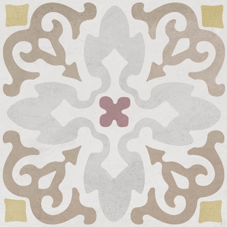 Classics Fauna Greige 9" x 9", 3/8" Matt Porcelain tile