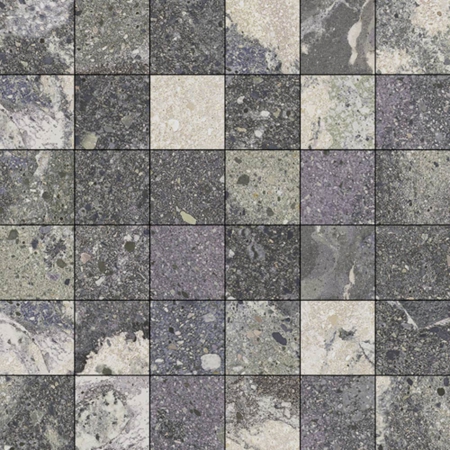 Mosaic Lithops Lipan Stamp 12" x 12", 3/8" Natural Porcelain Tile