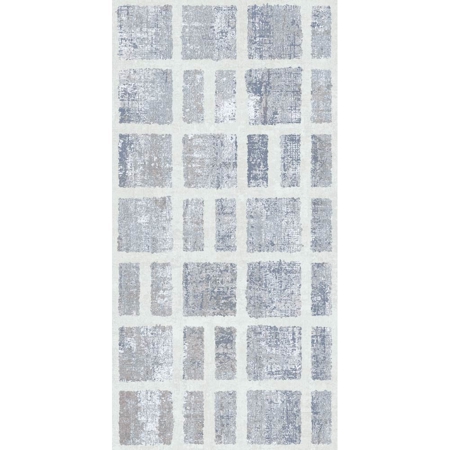 Milano Blue Frame 20" x 40", 3/8" Natural Porcelain Tile